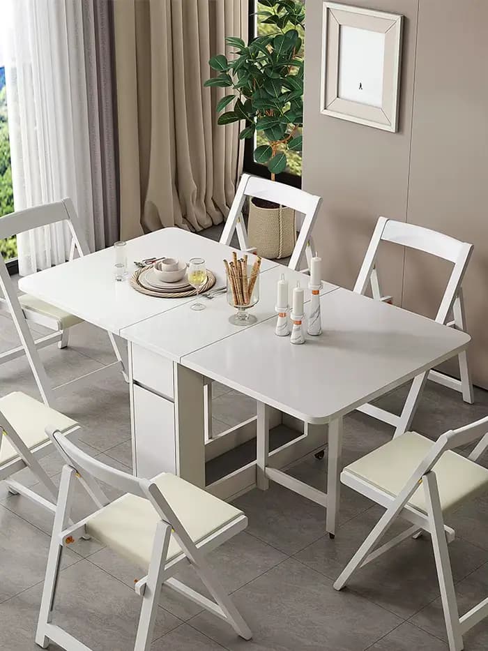 Table à Manger Pliable pour Petit Ménage