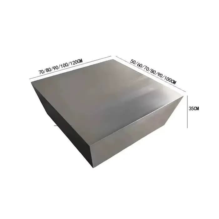 Table basse industrielle carrée minimaliste esthétique nordique