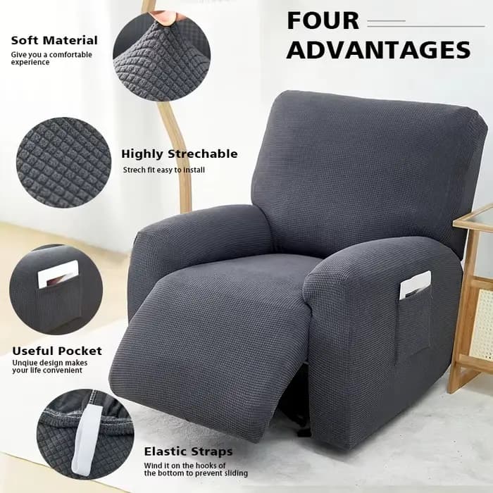 Housse de canapé inclinable en Jacquard