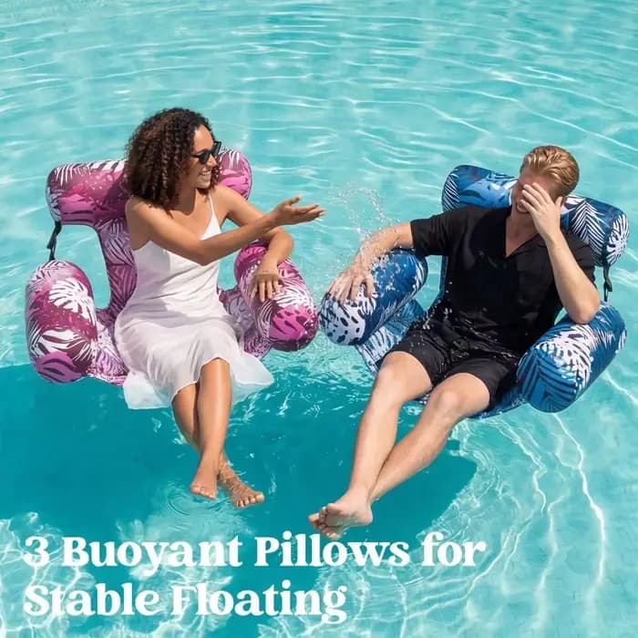 Fauteuil flottant gonflable robuste avec flotteur pour adultes