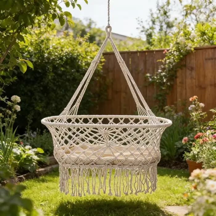 Hamac de jardin tissé à la main