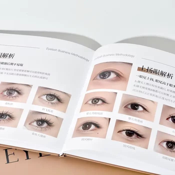Livre d'affichage de Style d'extension de cils, Studio de cils, livre d'illustration de Style en option, Guide professionnel de soins des cils