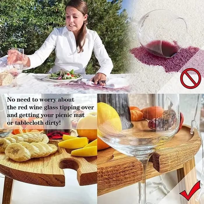 Table pliante en bois pour jardin