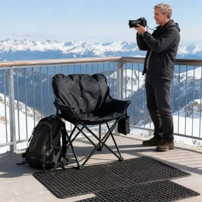 Chaise d'extérieur chauffante Transportable
