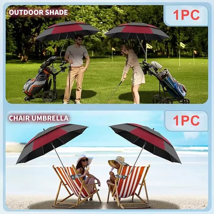Parasol de plage réglable pour chaise longue