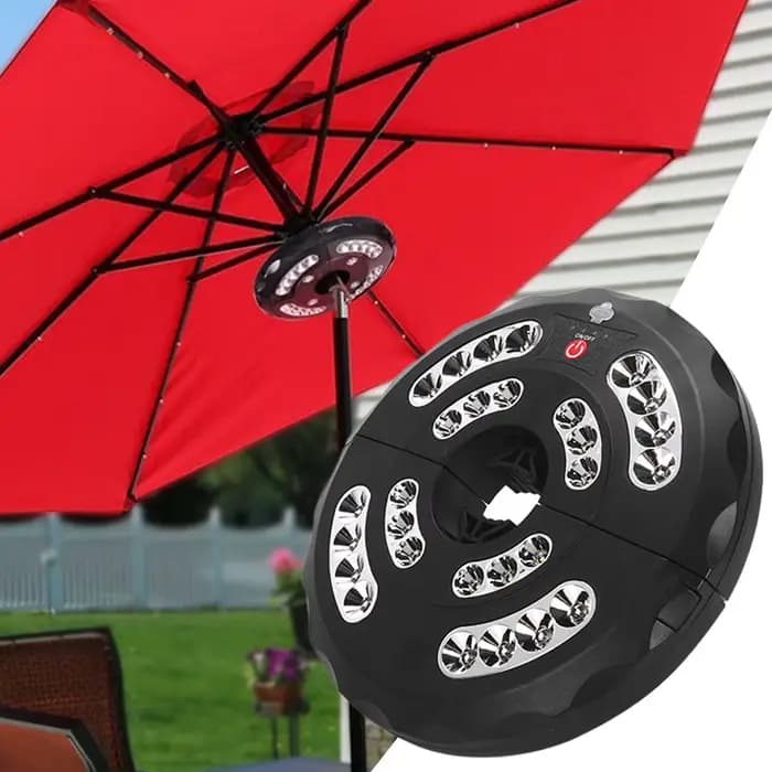 Lampe parapluie sans fil pour Patio extérieur