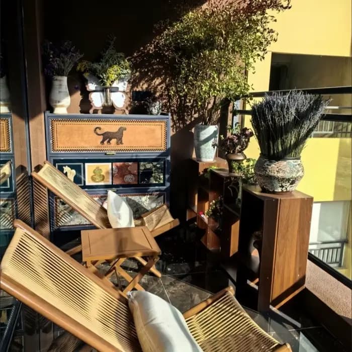 Chaise longue de jardin d'extérieur
