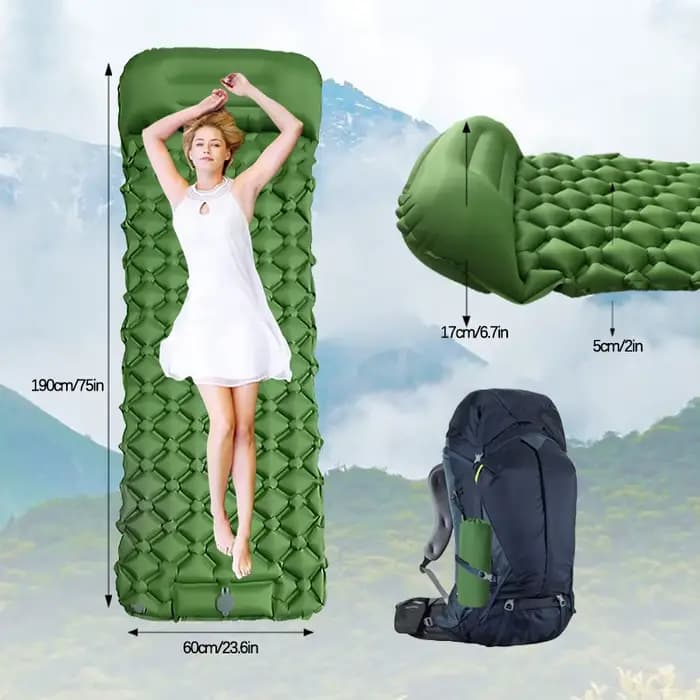 Matelas gonflable de camping en plein air