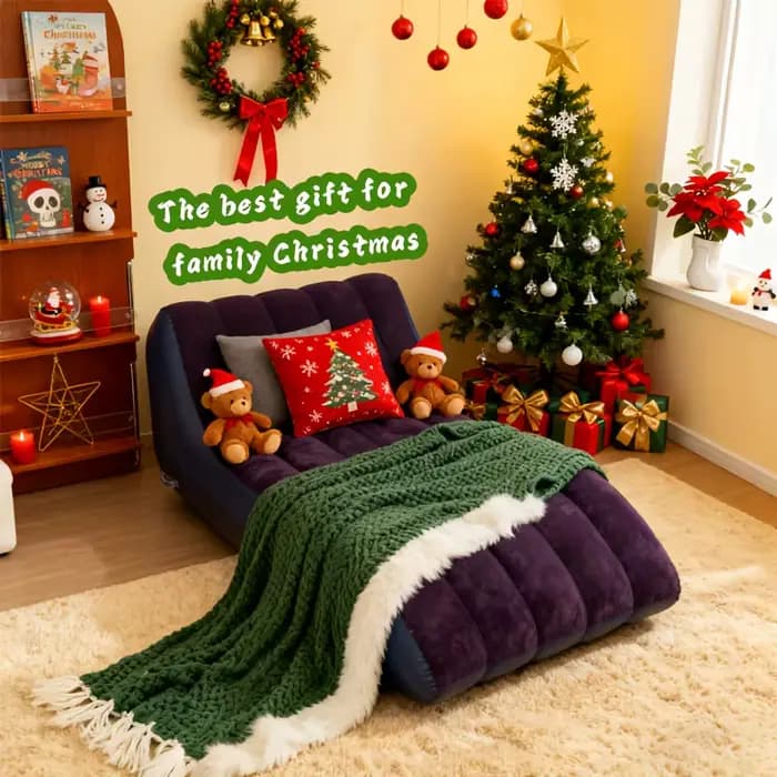 Chaise longue gonflable de plage