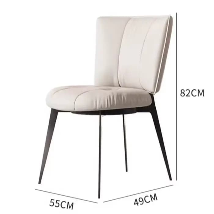 Chaises de salon minimalistes confortables