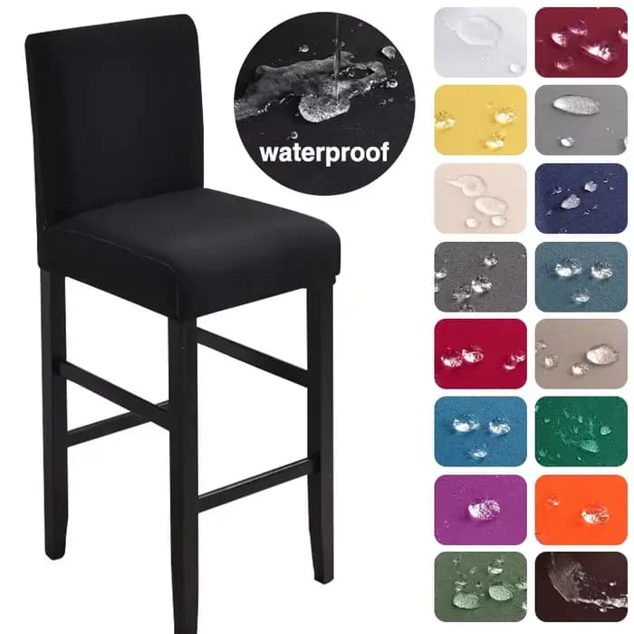 Housses de chaise à dossier court imperméables