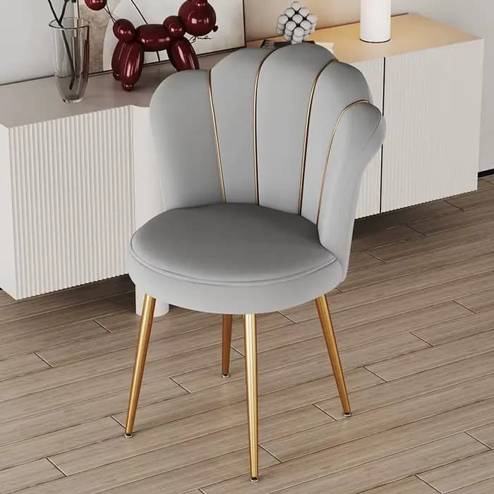 Chaise de maquillage nordique design avec dossier