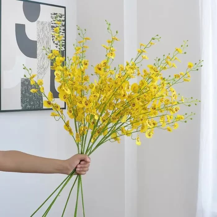 Orchidée phtalorchidée artificielle à 5 fourches Wenxin