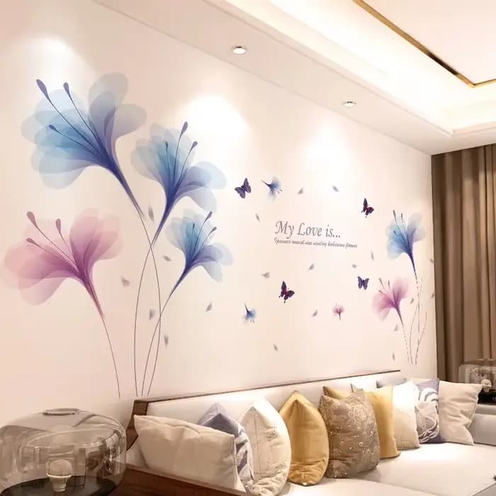Autocollants muraux chauds pour chambre à coucher, disposition de la pièce, autocollants de salon, décoration murale, papier peint auto-adhésif pour chevet