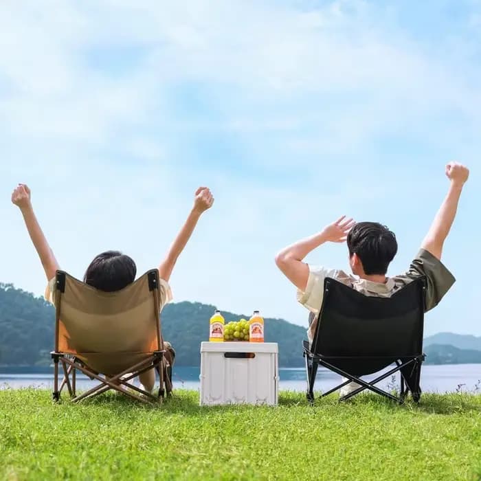 DIVEDEER Chaise de camping pliante d'extérieur