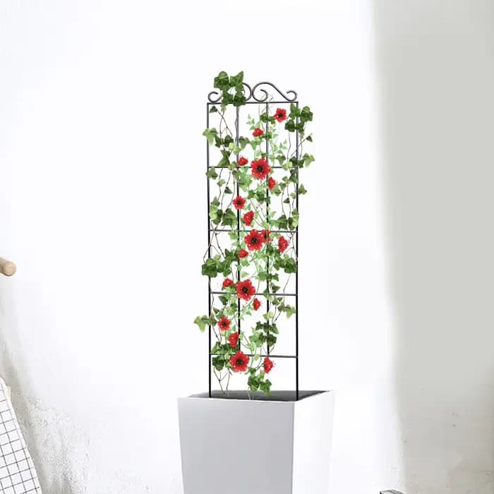 Treillis de jardin en métal pour plantes grimpantes