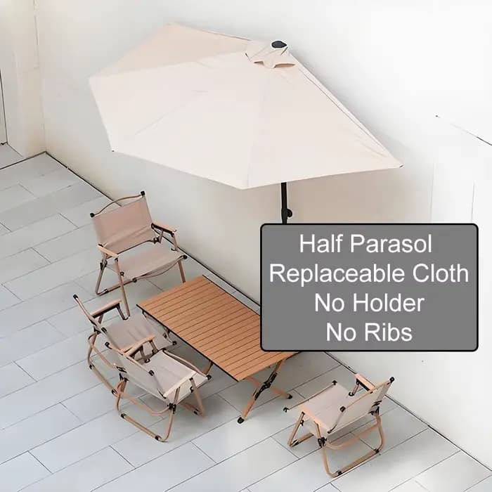 Dernier modèle : Tissu de remplacement pour parasol demi-circulaire extérieur