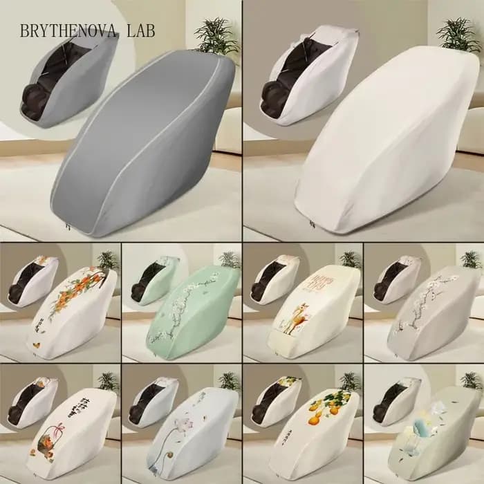 Housses de protection lavables et anti-poussière pour fauteuil de massage électrique, extensibles et amovibles, pour dossier de fauteuil de massage, mobilier domestique