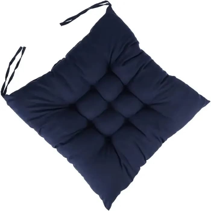 Grand coussin de chaise carré avec attaches