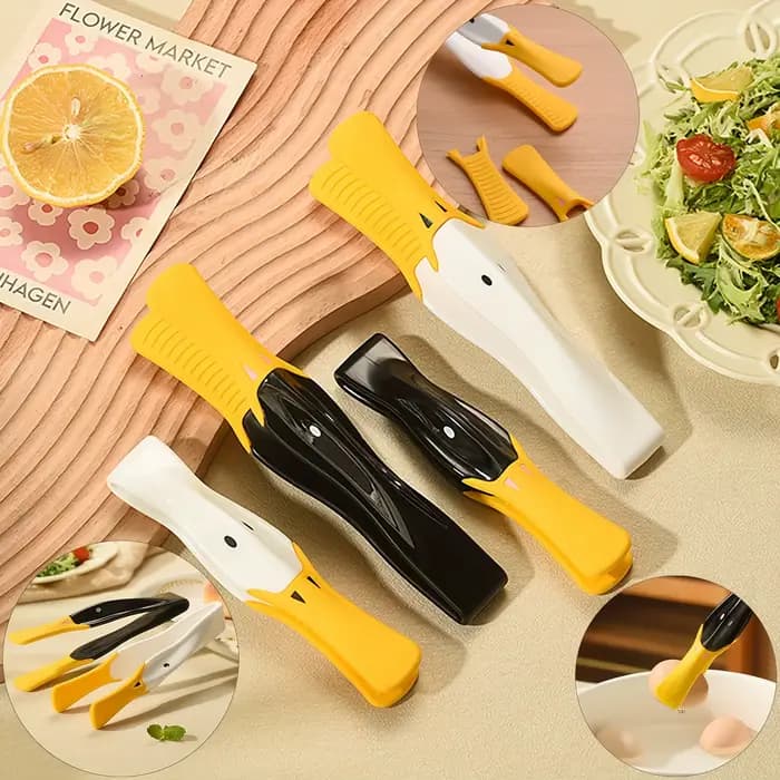 Pince à pain en silicone pour barbecue