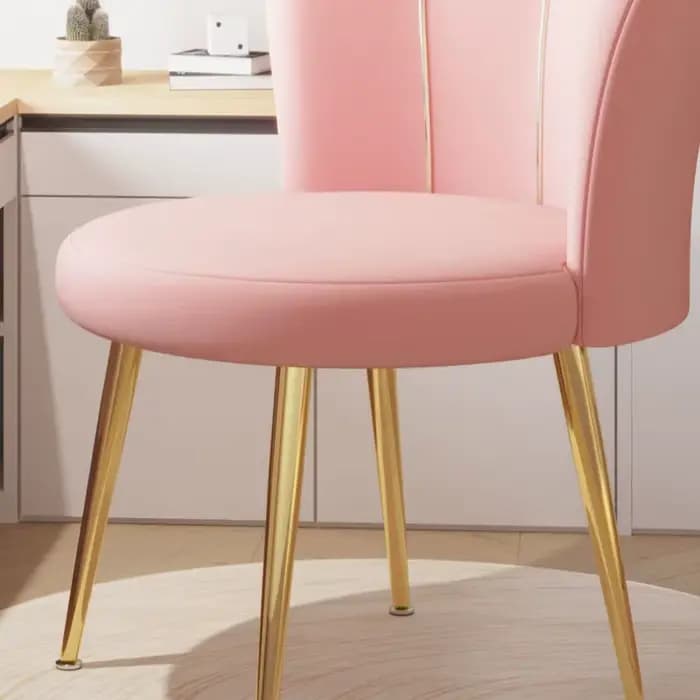 Chaise de maquillage nordique design avec dossier