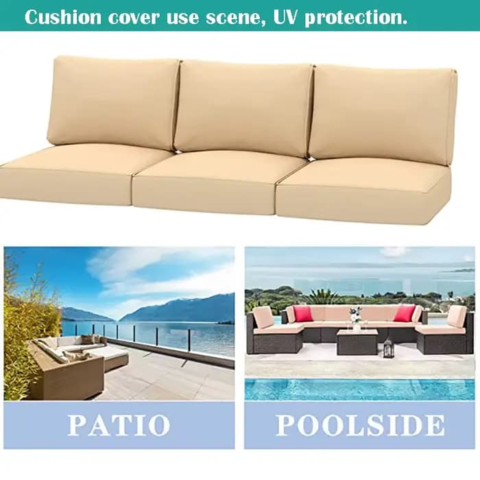 Juste de coussin de remplacement pour meubles de jardin