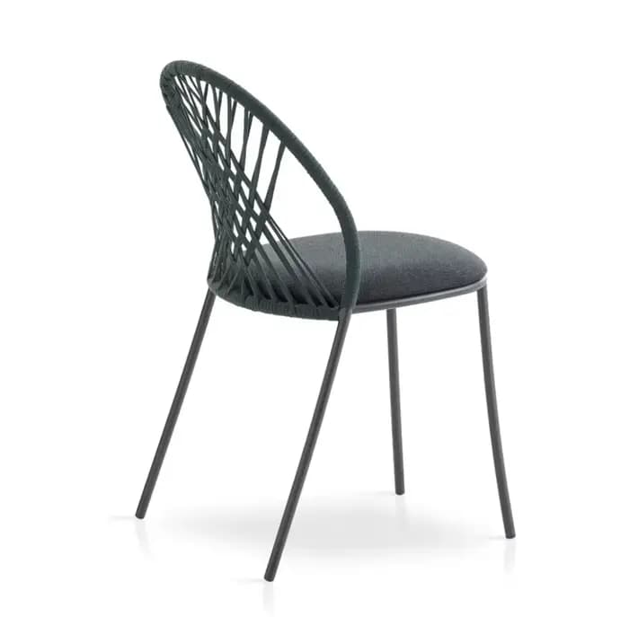 Mobilier d'extérieur Design Patio luxe jardin tissé chaise large moderne nordique maison salle à manger corde chaises
