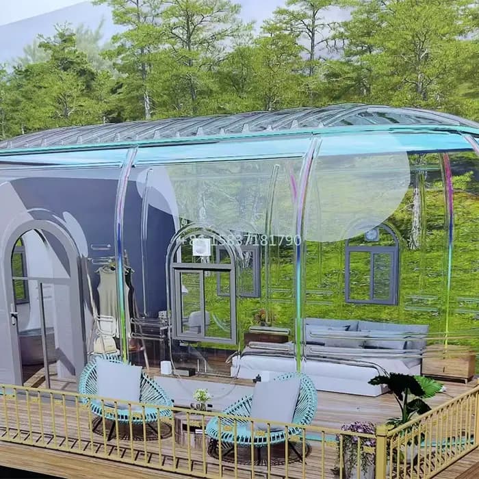 Dôme à bulles de luxe pour hôtel et complexe hôtelier en plein air