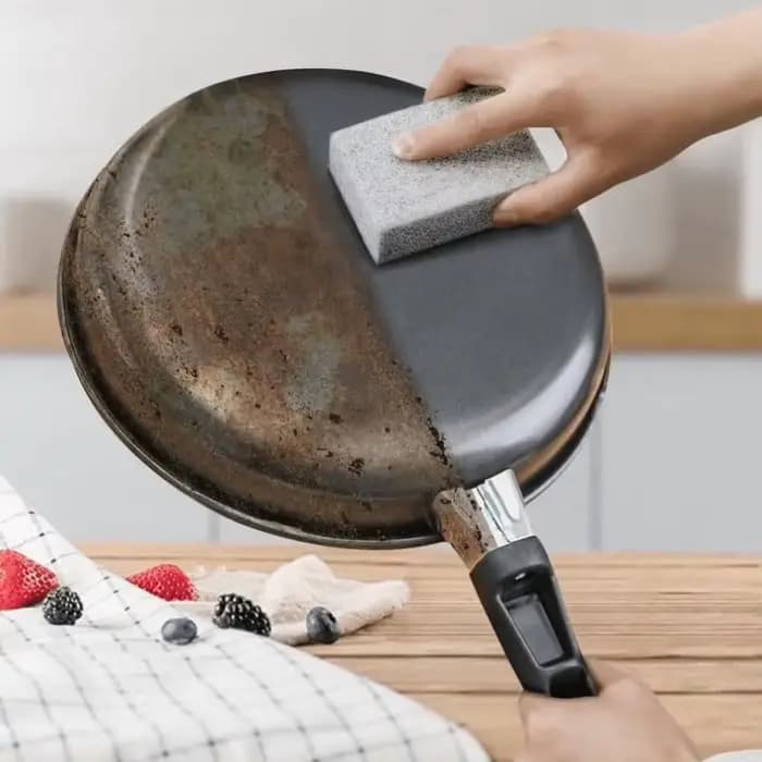 1 pièce Brique de pierre ponce pour nettoyage de barbecue