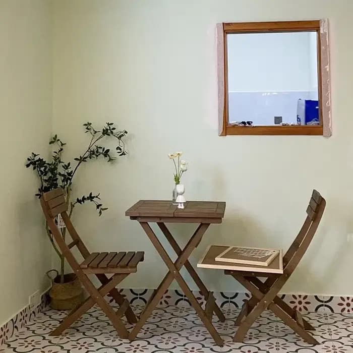 Ensemble de salle à manger pliable en bois