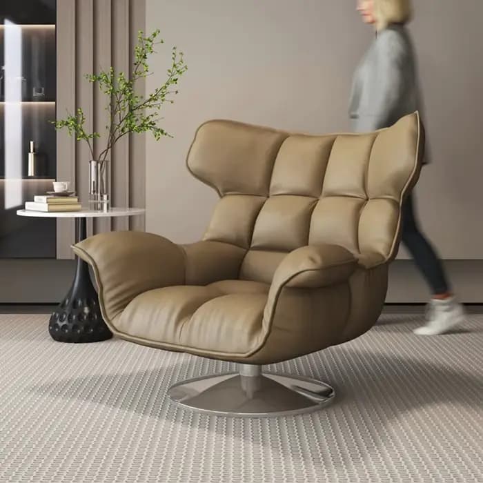 Chaises en métal moelleux salon moderne nordique Accent
