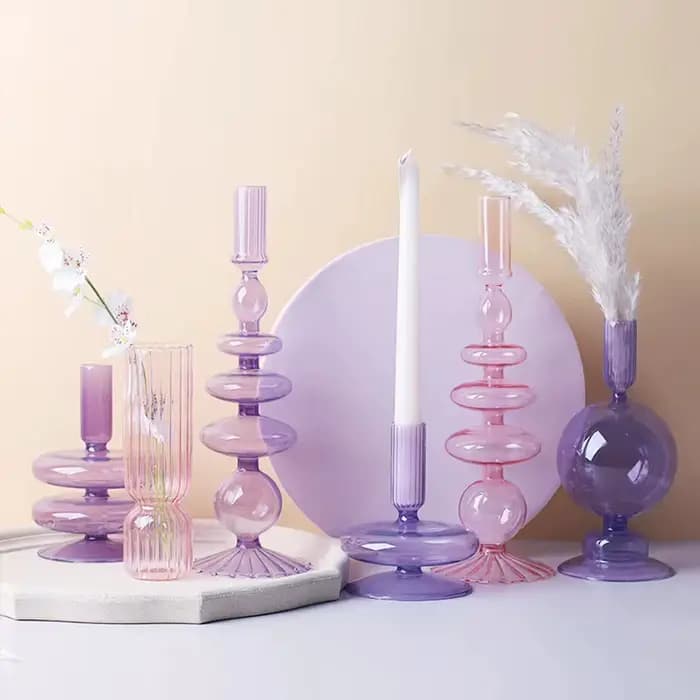 Vase en verre pour centre de table