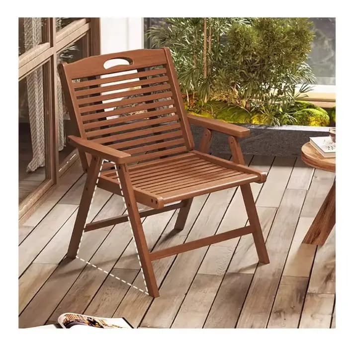 Chaise pliante extérieure portable maison bambou balcon jardin