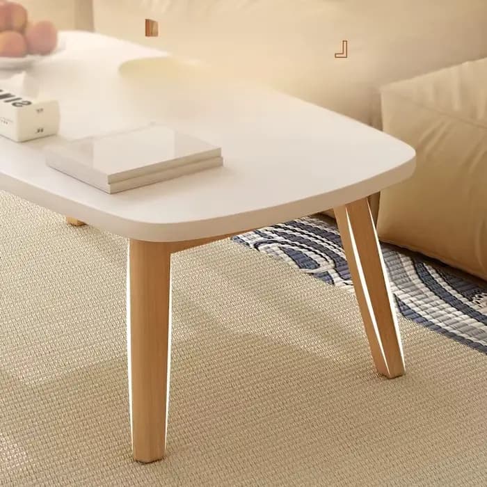 Table basse pliable en bois massif