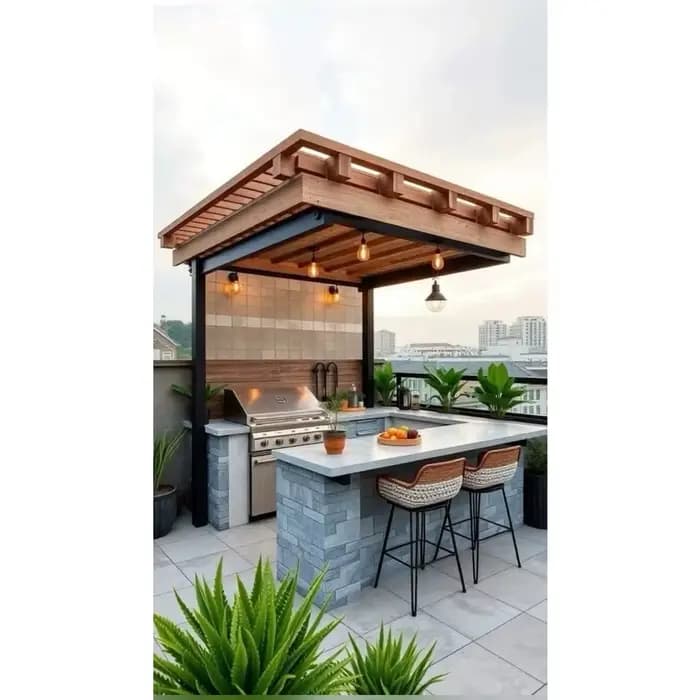 Cuisine extérieure avec armoire BBQ en acier inoxydable de qualité supérieure