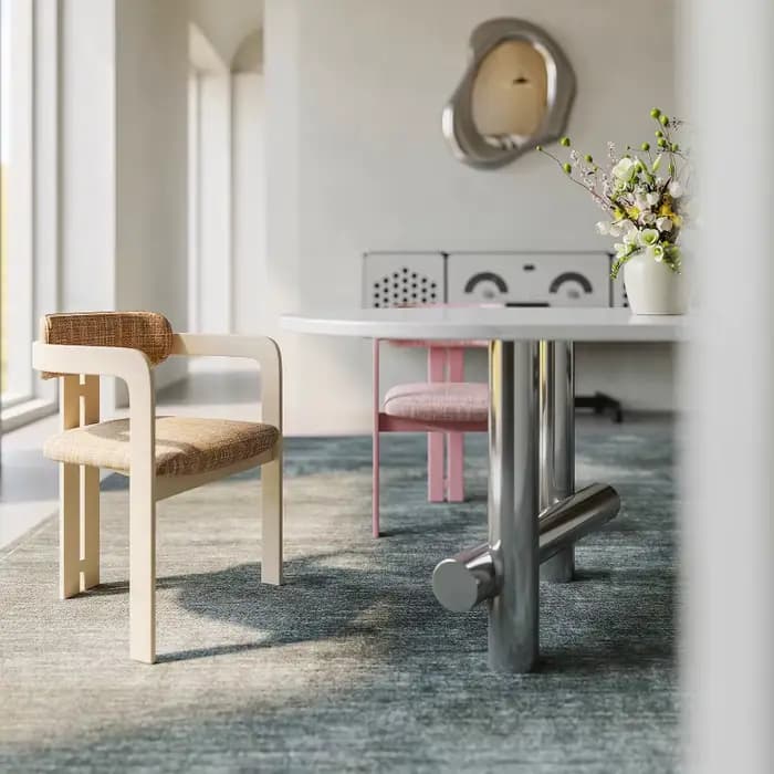 Chaise de salle à manger médiévale française
