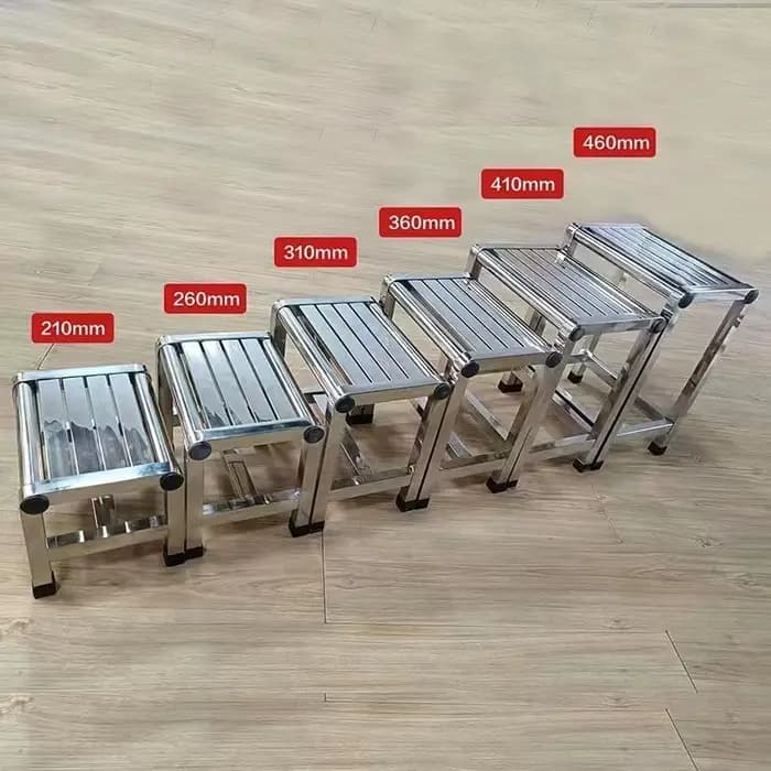 Tabouret en acier inoxydable simple, meuble multifonctionnel, chaussure, piste de proxy, tabouret de bain, banc de pêche portable