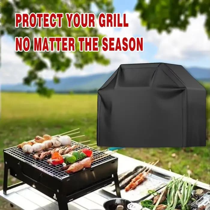 Housse de barbecue robuste et imperméable, noire, résistante à la chaleur et aux taches, pour barbecue à gaz, plusieurs tailles, protection extérieure pour barbecue
