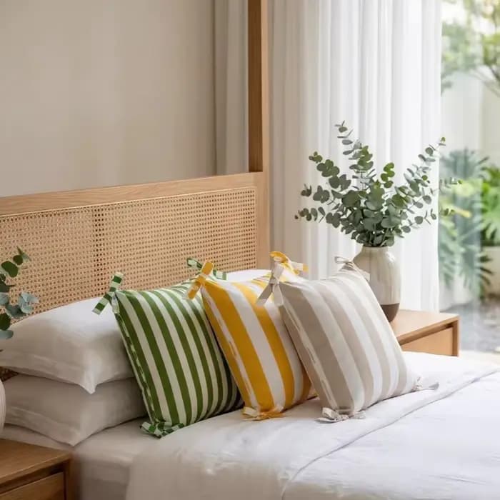 Housse de coussin imperméable d'été pour l'extérieur