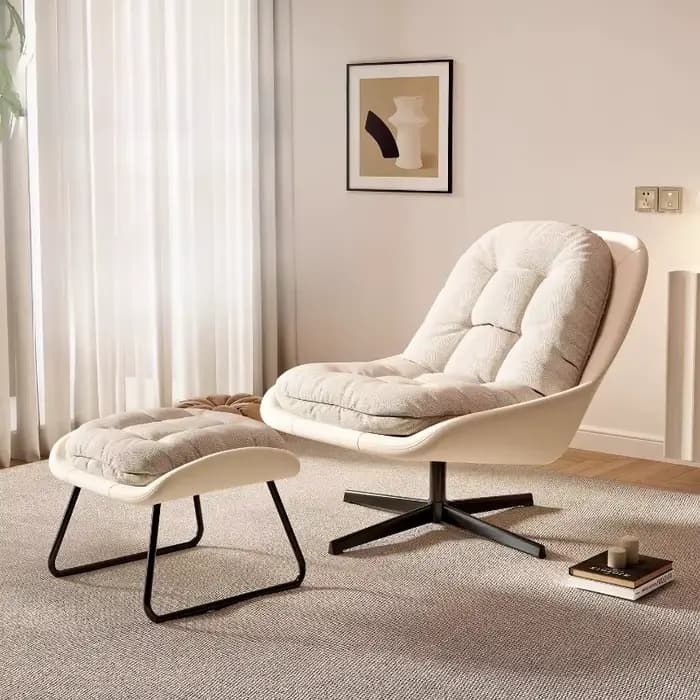 Chaises contemporaines modernes salon ergonomique bureau plancher repose-pieds chaise