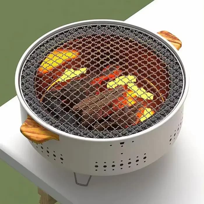 Barbecue portable coréen au charbon de bois
