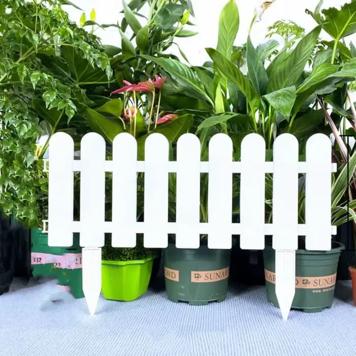 Clôture de cour en plastique pour jardin