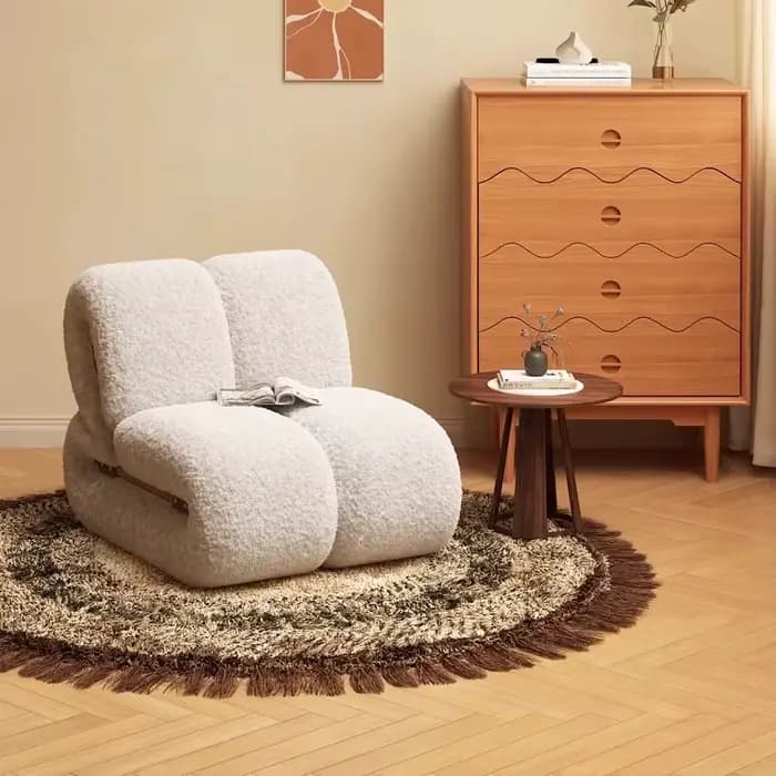 Fauteuil lounge Wabi Sabi de luxe