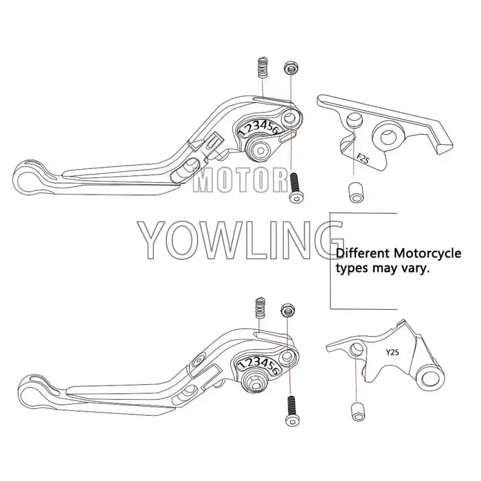 2025 2026 accessoires de moto levier d'embrayage de frein leviers de poignée pour VOGE Valico 125R R125 R 125 R Brivido R125 125R 2023 2024