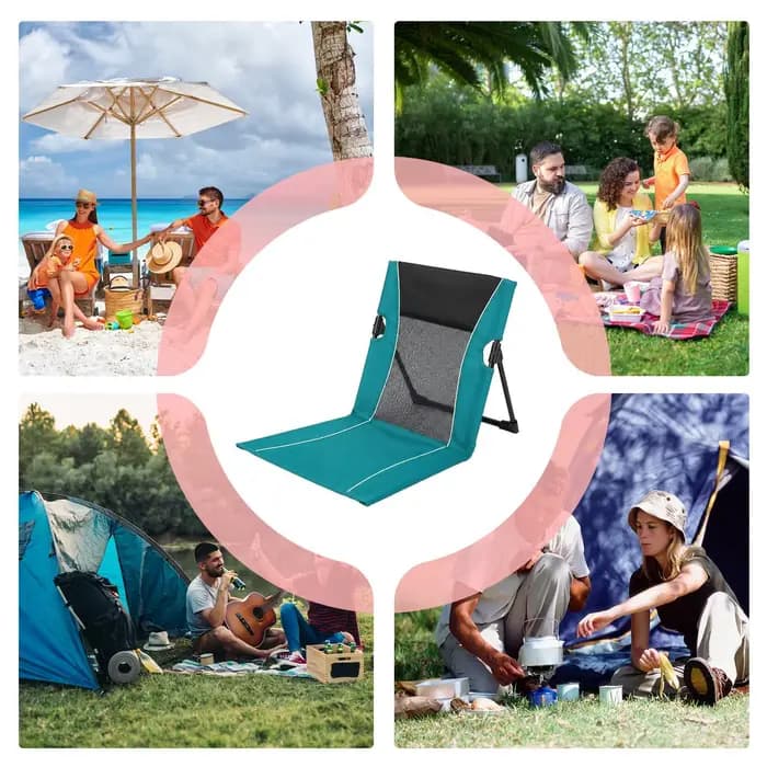 Chaise longue de plage pliable avec sac de transport pour piscine