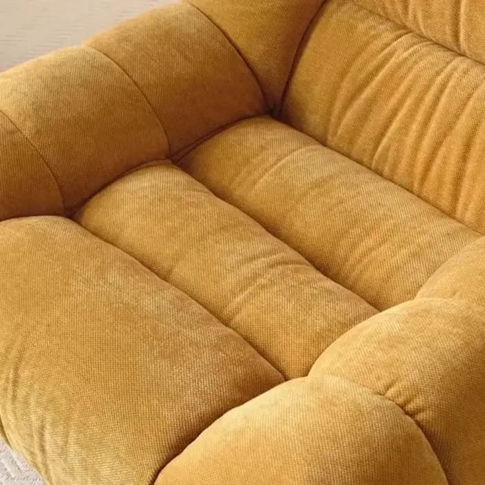 Fauteuil pivotant en chenille de luxe italien