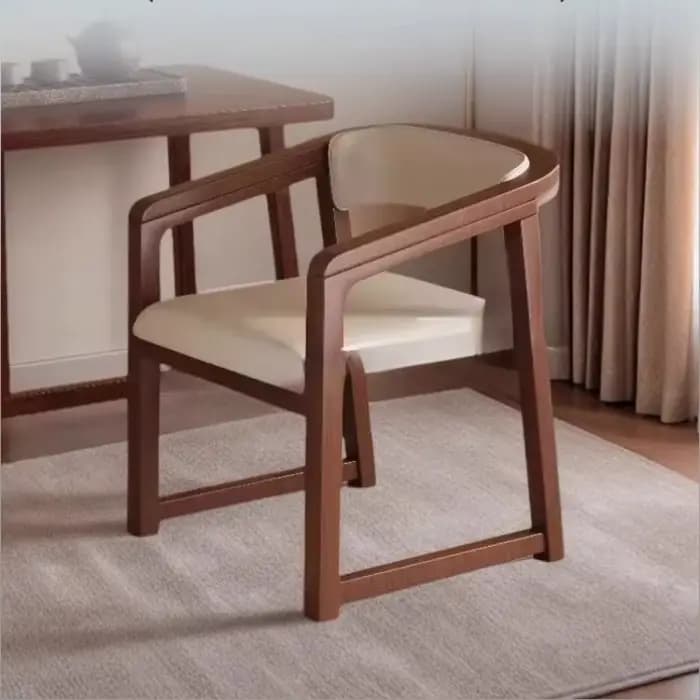 Accoudoir chaises de salle à manger nordiques marron design Bar