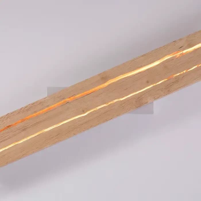 Applique Murale LED en Bois de Style Mars, Luminaire Décoratif d'Nik, Idéal pour une Chambre à Coucher, un Salon, une Cuisine ou un Bureau