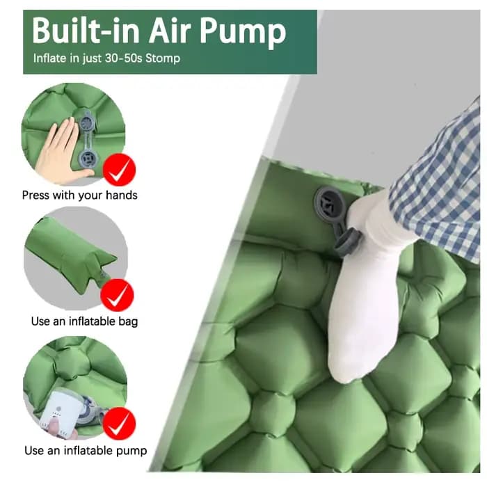Matelas gonflable de camping en plein air