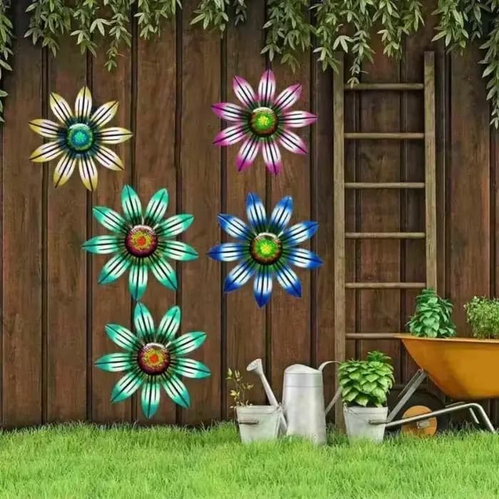 Décoration murale de jardin en métal